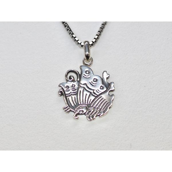 SV揚羽蝶家紋ペンダントネックレス