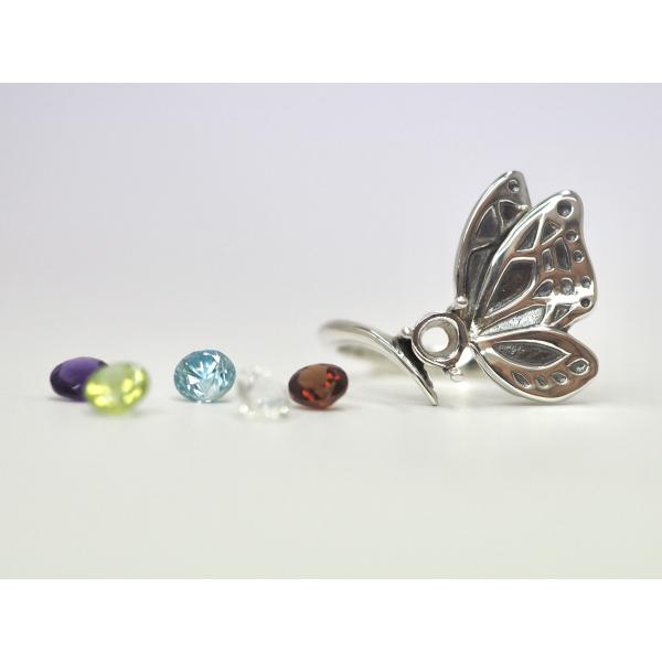 SV(いぶし）アサギマダラのリング【セミオーダー】