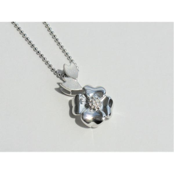 SV 桜とハナミズキ ペンダントネックレス