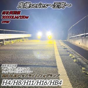 H4 MODEL-X 90W 3000KイエローLED 超高輝度 ハイローAB1 LEDヘッド