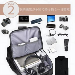 ビジネスリュック メンズ 50代 3way 拡...の詳細画像4