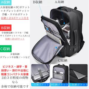 ビジネスリュック メンズ 50代 3way 拡...の詳細画像3