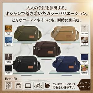ショルダーバッグ メンズ 小さい ワンショルダ...の詳細画像1