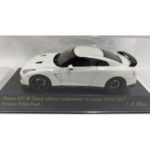 日産 GT-R Track edition engineered by nismo (R35) 2017 ブリリアント ホワイトパール 1/43 ヒコセブン CN431702｜ks-office