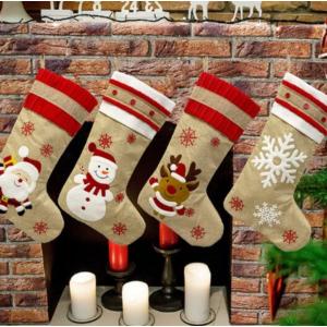 クリスマス雑貨 クリスマスソックス サンタスソック 靴下 ギフト/プレゼントバッグ｜ks-shoji