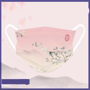 大人用 国内検品 即納 和風マスク 花柄 4層...の詳細画像1