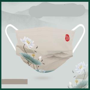 大人用 国内検品 即納 和風マスク 花柄 4層...の詳細画像4