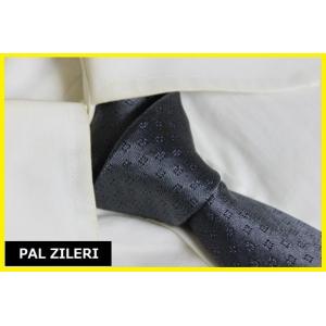 パルジレリ PAL ZILERI 100％シルクシャドースクエアドット柄ナロータイ