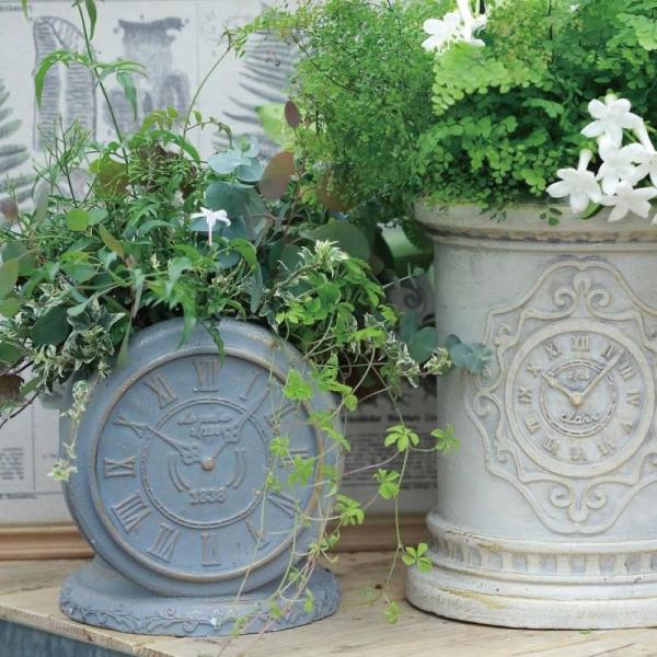時計プランター　プランター　ガーデニング雑貨　時計　かわいいプランター　おしゃれなプランター　鉢植え...