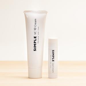 ワセリン 敏感肌 リップクリーム 【SIMPLE Lip Cream VC10 Creamセット】 シンプル 保湿 無添加 美容クリーム ドクターズコスメ｜ksc