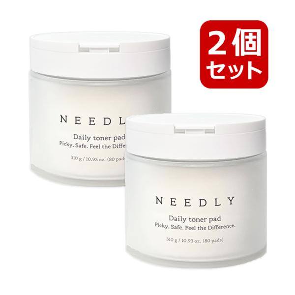 2個セット needly ニードリー デイリートナーパッド 80枚 310g スキンケアパッド 美容...