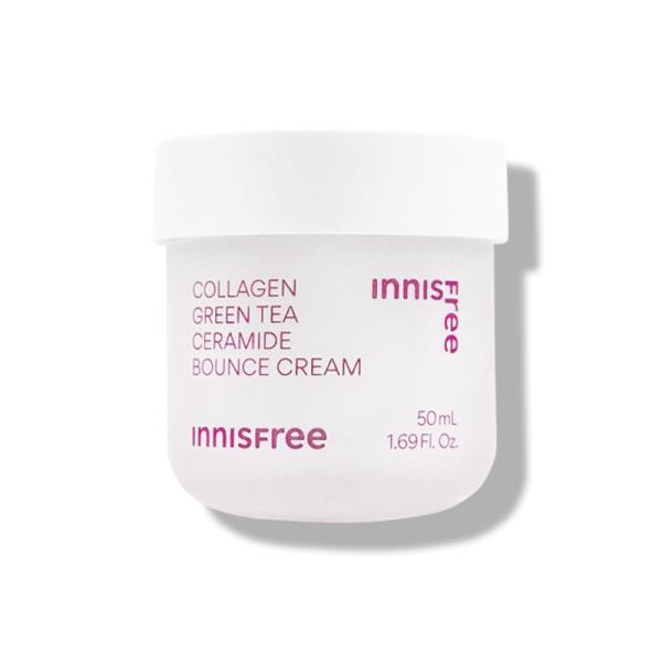innisfree イニスフリー コラーゲングリーンティーセラミドバウンスクリーム 50mL フェイ...