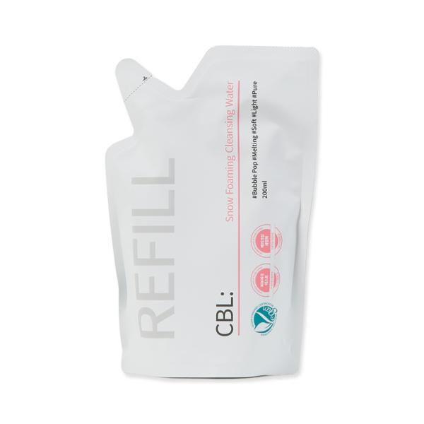 cbl: スノーフォーミングクレンジングウォーター リフィルのみ 200ml メイク落としウォーター...