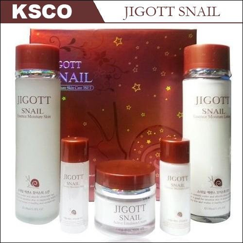 JIGOTT ジゴット Snail Moisture Skin Care Set カタツムリ モイス...