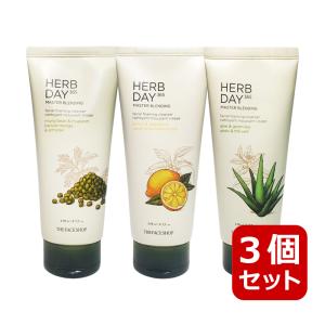 The Face Shop ザフェイスショップ ハーブデイ365マスターブレンディングクレンジングフォーム 170ml 洗顔 選べる3個セット 韓国コスメ 正規品｜KSCO