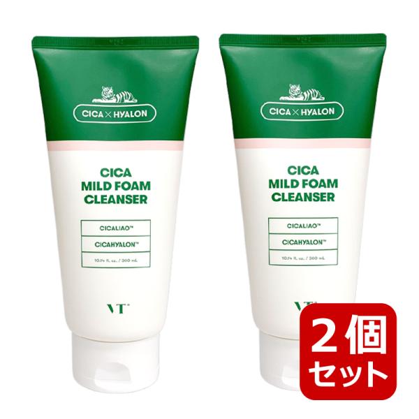 vt cosmetics ブイティ 2個セット シカマイルドフォームクレンザー 300ml クレンジ...