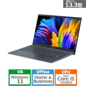 ASUS Zenbook 13 OLED UX325JA 13.3型モバイルパソコン UX325JA-KG307WS パイングレー