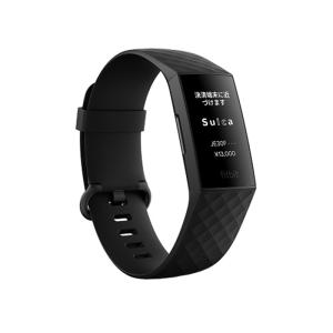 フィットビット 【Suica対応】 Fitbit Charge4 GPS搭載フィットネストラッカー Black/Black L/Sサイズ FB417BKBK-JP Black/Black