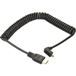 ATOMOS（アトモス） HDMIケーブル Coiled Right-Angle MICRO to Full HDMI Cable （50cm） ATOMCAB013｜ksdenki