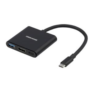 グリーンハウス USB Type-C ドッキングステーション GH-MHC3A-BK｜ksdenki