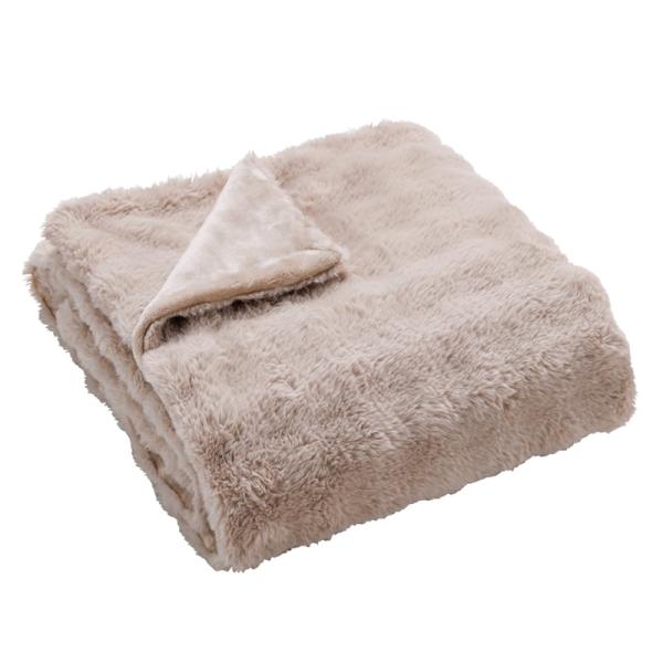 広電 ふわとろファー掛敷毛布 CWB551B-CM
