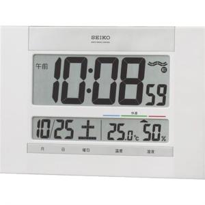 セイコー 電波時計 デジタル 置時計 日付 曜日 カレンダー 温度 湿度計
