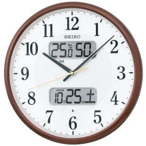 SEIKO（セイコー） 即日出荷 電波掛時計 カレンダー 温度・湿度表示