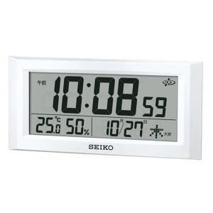 セイコークロック 電波デジタル掛け置き時計 GP502W｜ksdenki