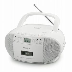 WINTECH CDラジカセ KS-CD21RK-W