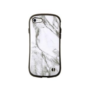 Hamee iPhoneSE 2nd／8／7用ケース 41-886007IF7FC マーブル／ホワイト
