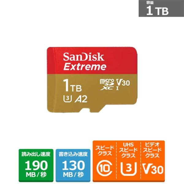 SANDISK（サンディスク） サンディスク エクストリーム microSDXC UHS-Iカード ...