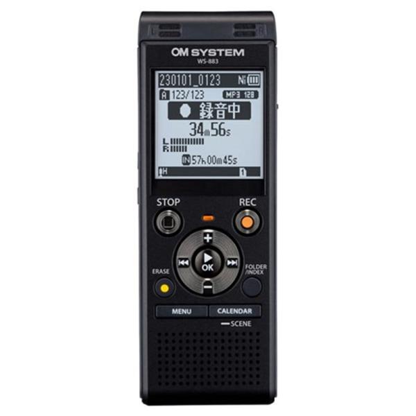 OM SYSTEM ICレコーダー　リニアPCM対応 WS-883 BLK