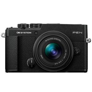 OM SYSTEM ミラーレス一眼カメラ　PEN 14-42mm F3.5-5.6 III レンズキット PEN 14-42mm F3.5-5.6 III レンズキット BLK