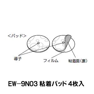 Panasonic（パナソニック） 低周波パッド（４枚入り）ＥＷ−ＮＡ２２用 EW-9N03｜ksdenki