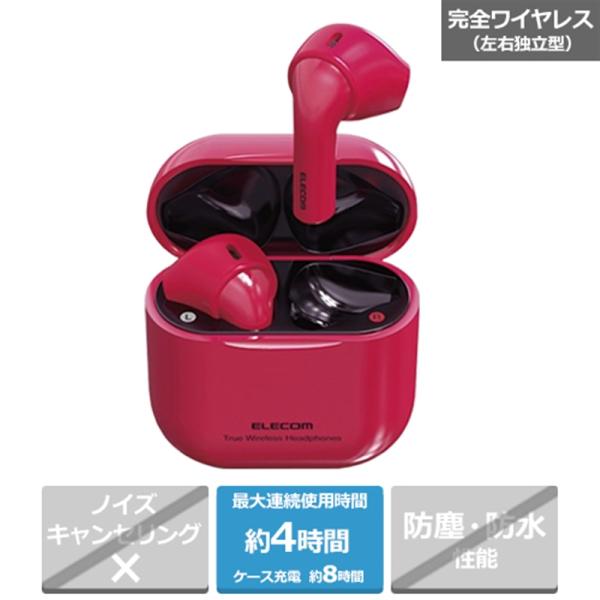 エレコム 完全ワイヤレスBluetoothヘッドホン LBT-TWS11PN