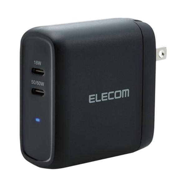 エレコム USB Power DeliveryAC充電器(68W C×2) MPA-ACCP24BK