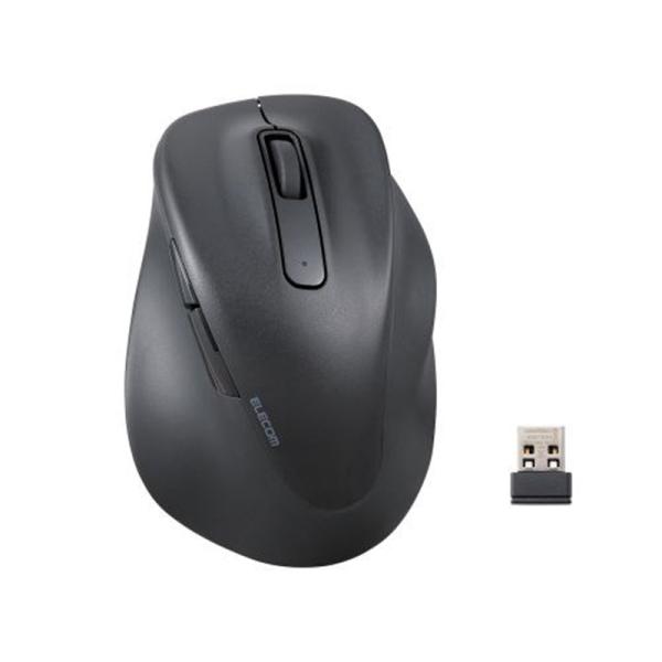 エレコム 無線 2.4GHz マウス 静音 ワイヤレスマウス 5ボタン  Lサイズ M-XGL30D...