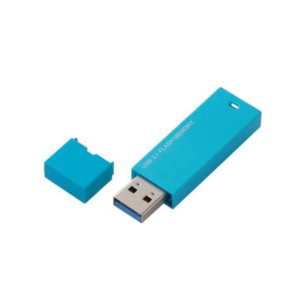 エレコム キャップ式USBメモリ MF-MSU3B256GBU