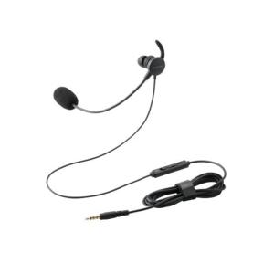 エレコム 片耳カナル型有線ヘッドセット （マイクアーム付き φ3.5mm4極） HS-EP21MTBK