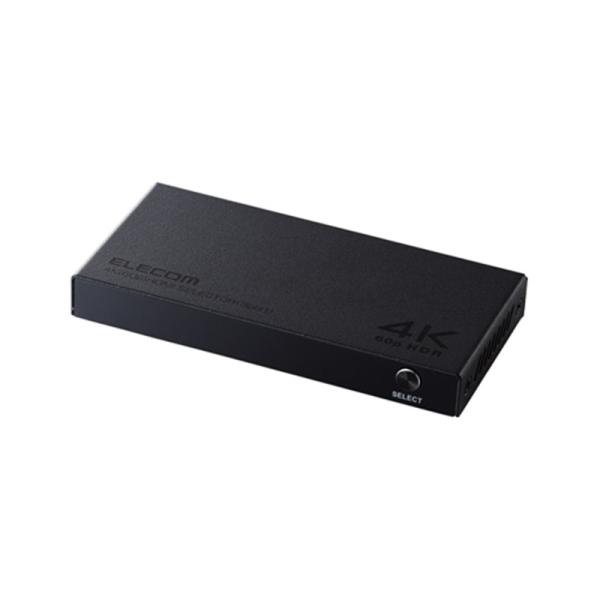 エレコム HDMI切替器(3入力1出力・4K60Hz) DH-SW4KB31BK