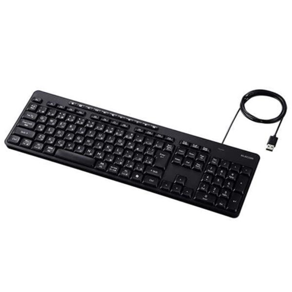 エレコム 有線静音フルキーボード TK-QT11FUMBK