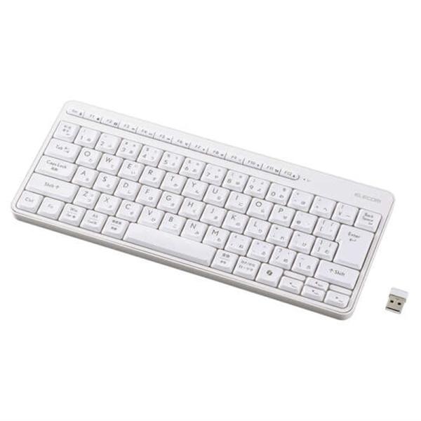 エレコム 2.4GHz静音ミニキーボード TK-QT11MDMWH