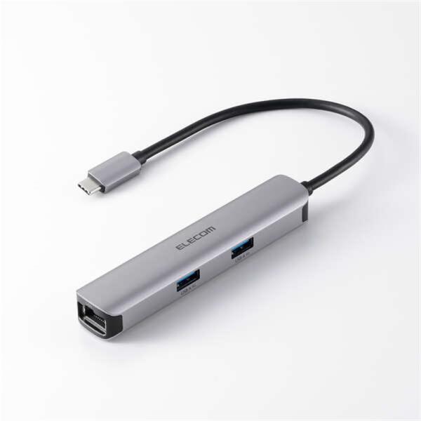 エレコム 5in1 USB Type-C(TM)ドッキングステーション/アルミモデル DST-052...