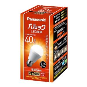Panasonic LED電球 LDA4L-G/S/K4 シェード2個付き Panasonic（パナソニック） LED電球 LDA4L-G/K4 電球色相当 40形相当