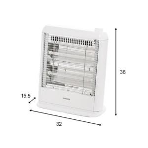 山善 電気ストーブ DS-E082(W)の詳細画像1