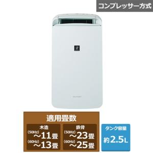 SHARP（シャープ） コンプレッサー方式　冷風・衣類乾燥除湿機 CM-R100-W｜ksdenki