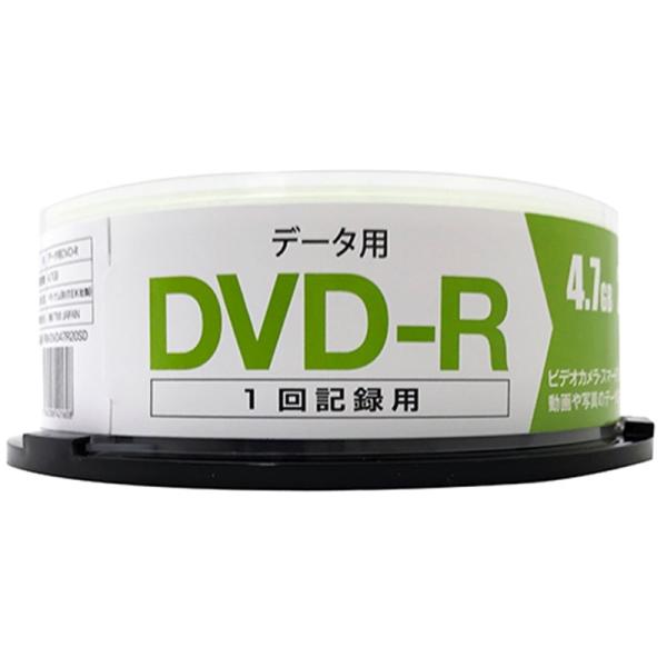 RITEK社製 データ用ＤＶＤ−Ｒ　１６倍速　１層　２０枚　スピンドル RM-DVD47R20SD