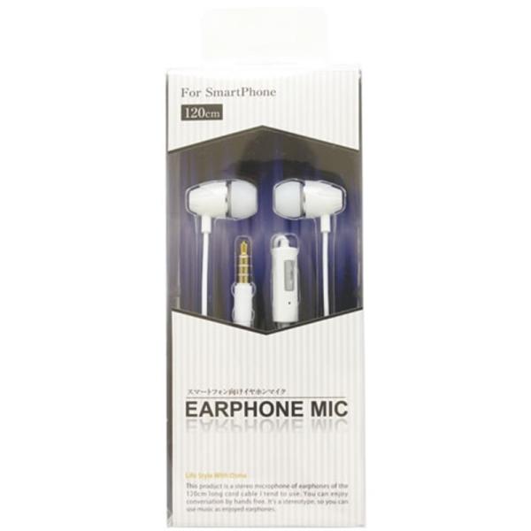 オズマ スマートフォン用ステレオイヤホンマイク IESM-SP601WH