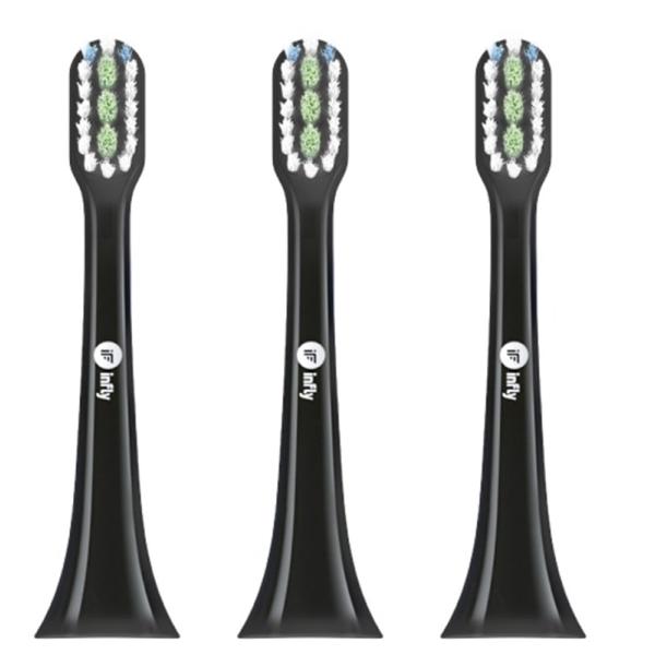 ＱＣＹ 替ハブラシ（３本）ｉｎｆｌｙ IF-PT02RB03BK