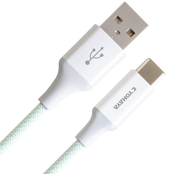 京ハヤ USB A to USB C ケーブル カラフルタイプ JKFAC120GN